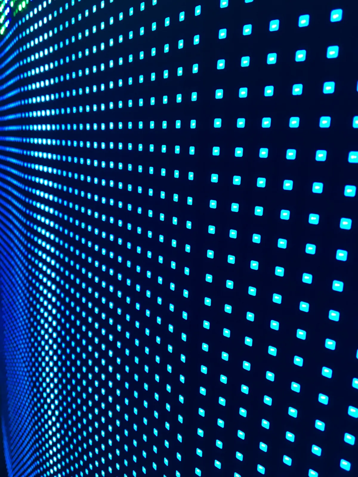 Pixel grid on an outdoor-grade screen