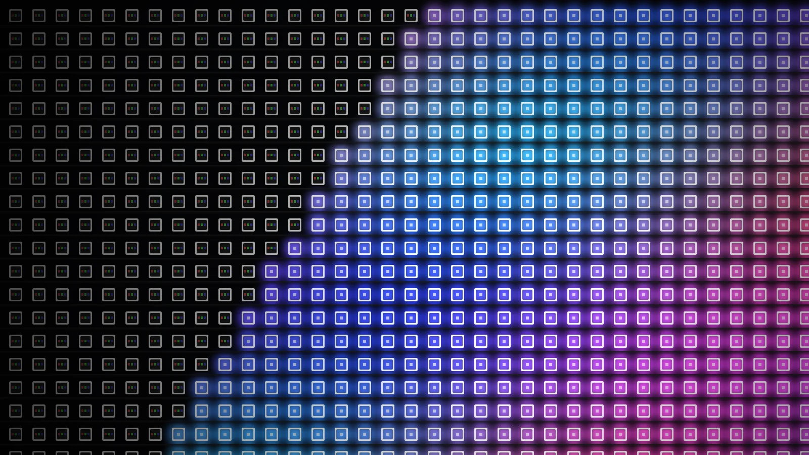 SMD LEDs on a module, part switched on