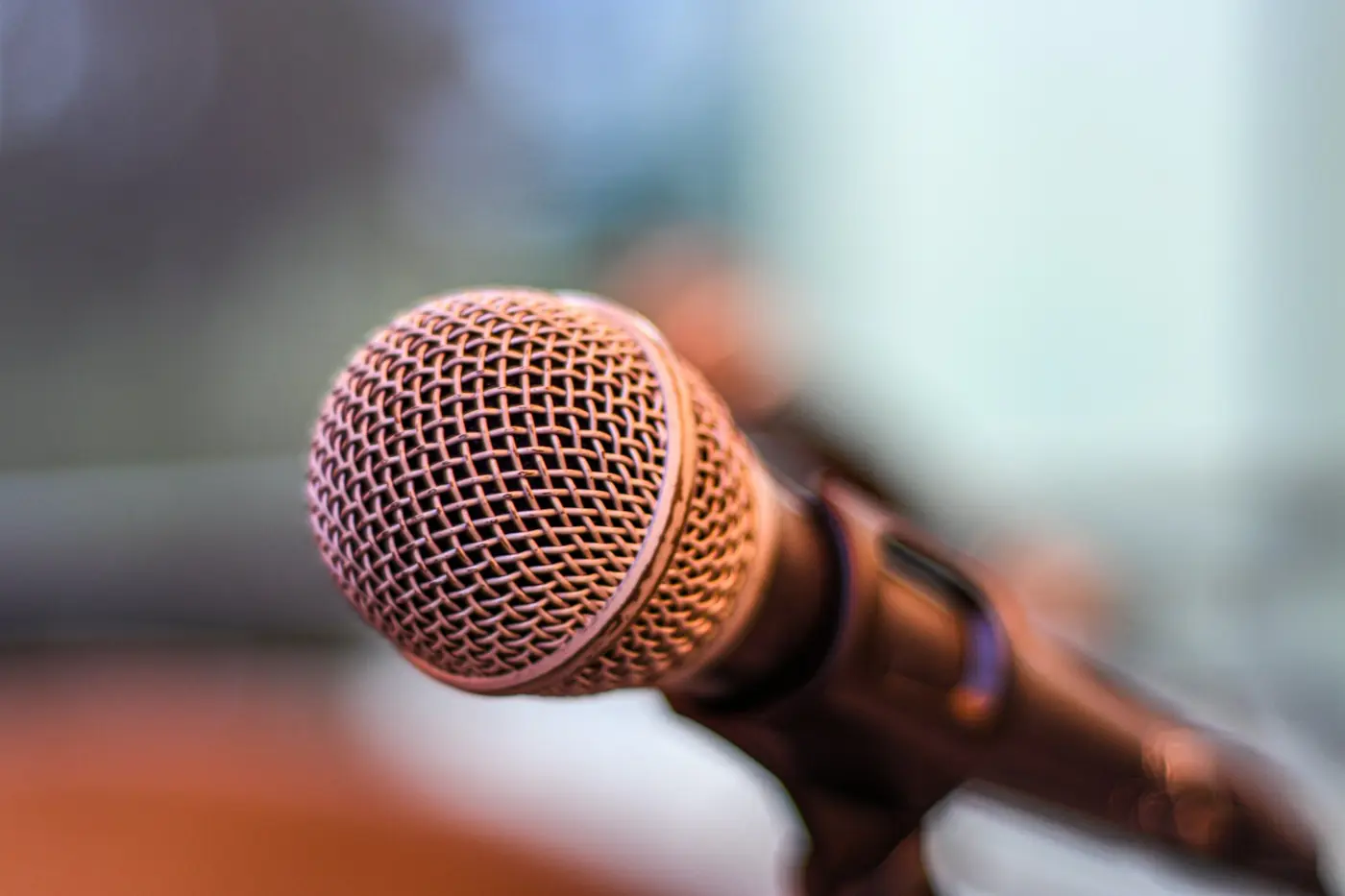 Microphone on a stand