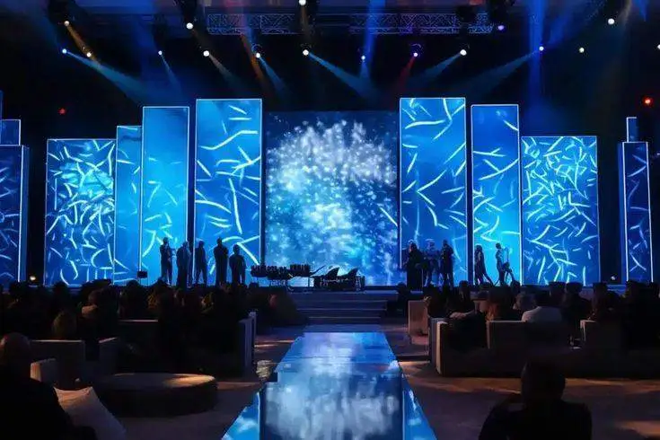 LED stage at an award night by Solutions Events