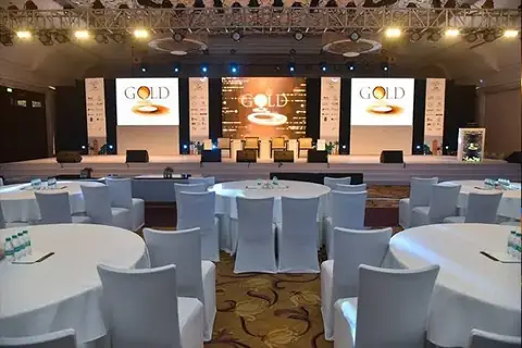 Solutions Events event production: gold ballroom dual led