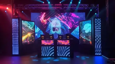 Solutions Events Concerts & Live Shows: dj led stage