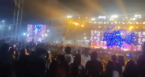 Solutions Events event production: outdoor night crowd