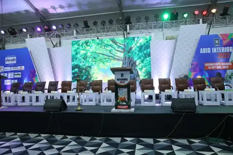 Solutions Events event production: abid led stage