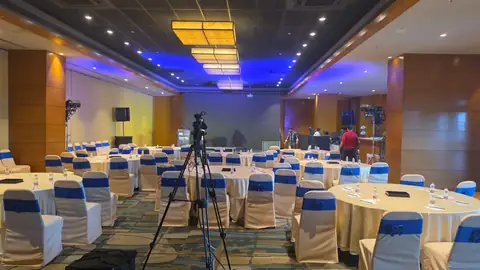 Solutions Events event production: drreddys hall setup