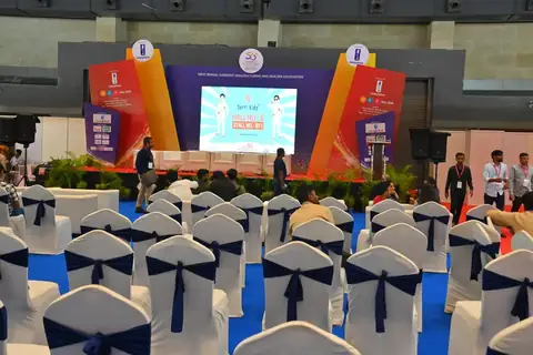 Solutions Events event production: hall stage
