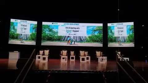 Solutions Events event production: triple led screens