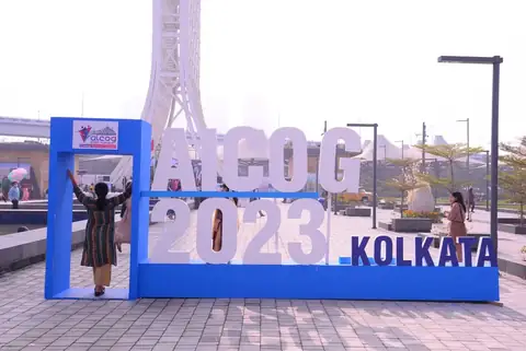 Solutions Events Fabrication: aicog tower letters