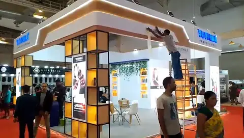 Solutions Events Trade Shows & Exhibitions: stall build walkthrough poster