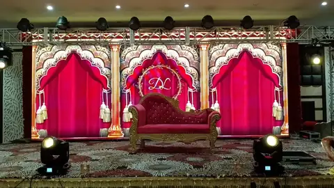 Solutions Events Weddings & Receptions: mandap pink gold